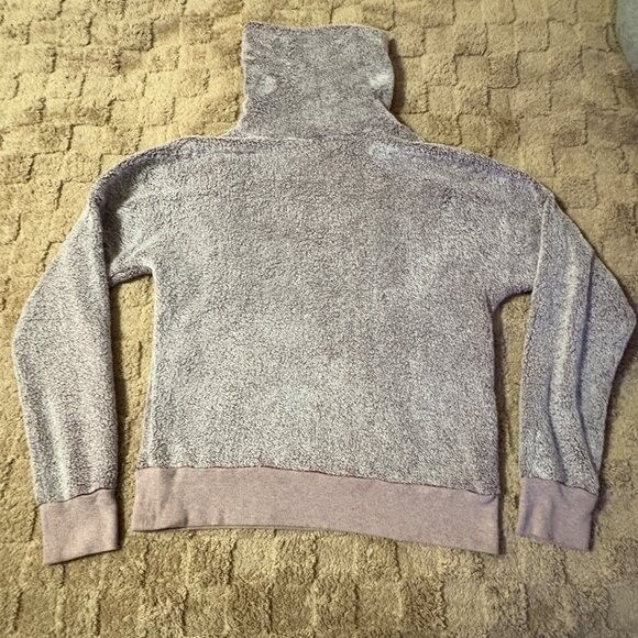 Z By Zella Womens Sherpa Cowl Neck Pullover Sweatshirt Lavender Medium M - Picture 4 of 9